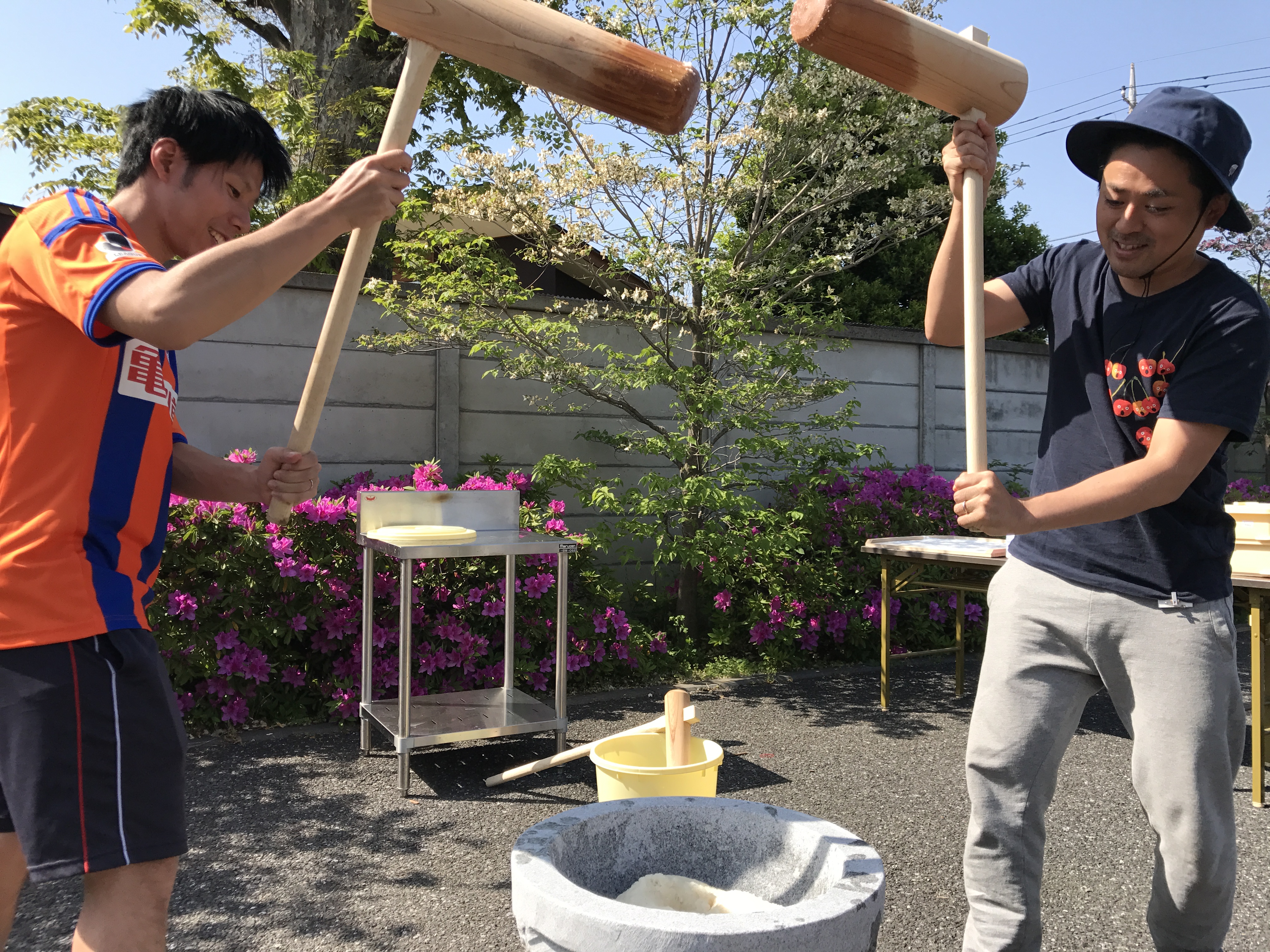 餅つきの模様♪